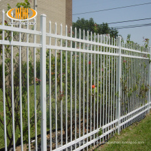 6ftx8ft Spear Top Black Metal Fence Panels